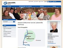 Tablet Screenshot of lebenshilfe-nienburg.de